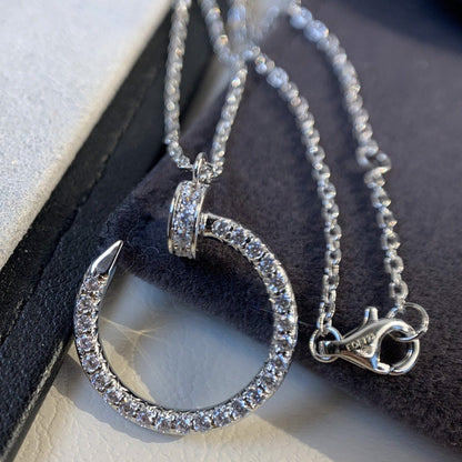 [⭐Glow]JUSTE NECKLACE SILVER DIAMONDS