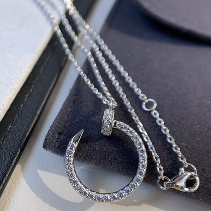 [⭐Glow]JUSTE NECKLACE SILVER DIAMONDS