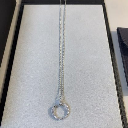 [⭐Glow]JUSTE NECKLACE SILVER DIAMONDS