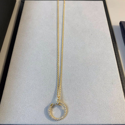 [⭐Glow]JUSTE NECKLACE GOLD DIAMONDS