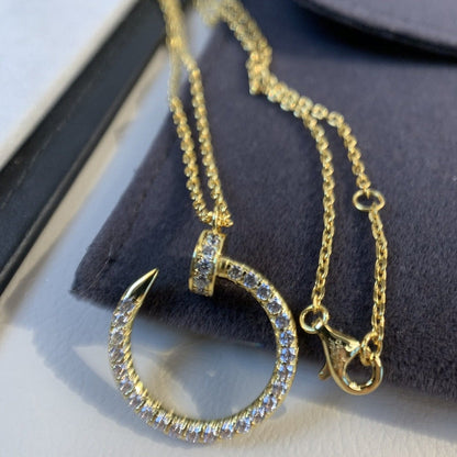 [⭐Glow]JUSTE NECKLACE GOLD DIAMONDS