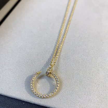 [⭐Glow]JUSTE NECKLACE GOLD DIAMONDS