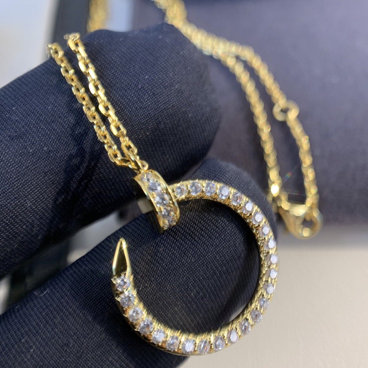 [⭐Glow]JUSTE NECKLACE GOLD DIAMONDS