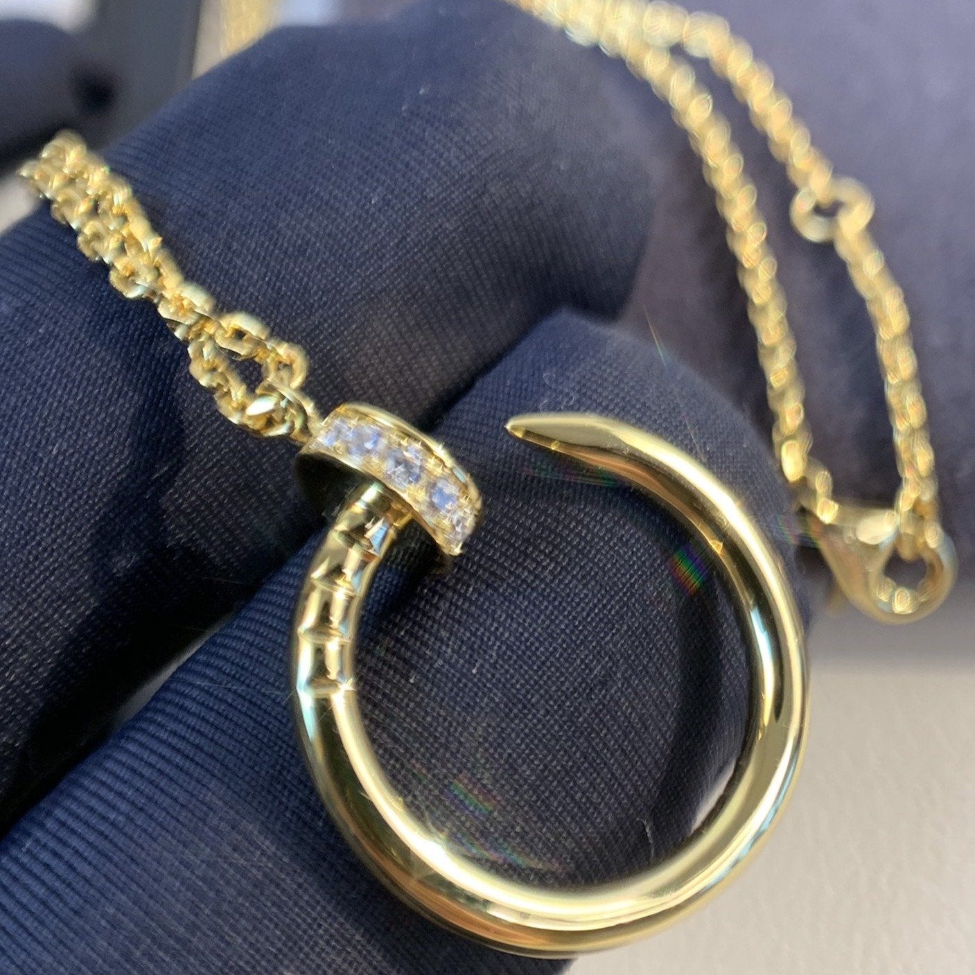 [⭐Glow]JUSTE NECKLACE GOLD DIAMONDS