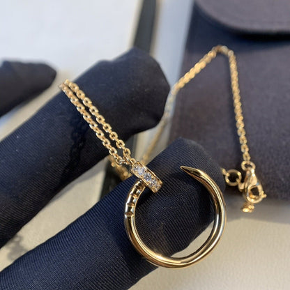 [⭐Glow]JUSTE NECKLACE PINK GOLD DIAMONDS