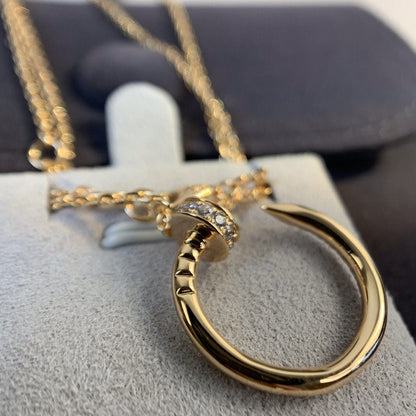 [⭐Glow]JUSTE NECKLACE PINK GOLD DIAMONDS