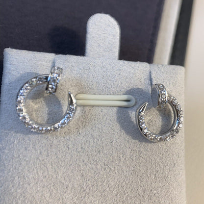 [⭐Glow]JUSTE EARRINGS SILVER DIAMONDS