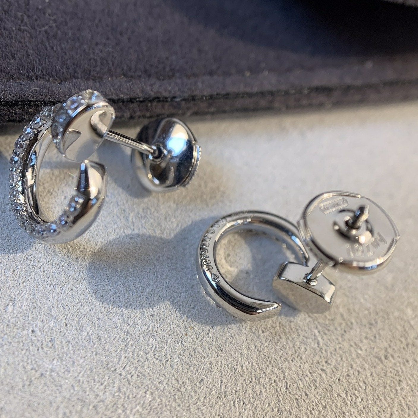 [⭐Glow]JUSTE EARRINGS SILVER DIAMONDS