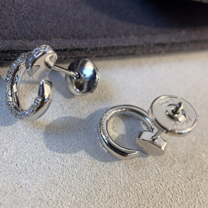 [⭐Glow]JUSTE EARRINGS SILVER DIAMONDS