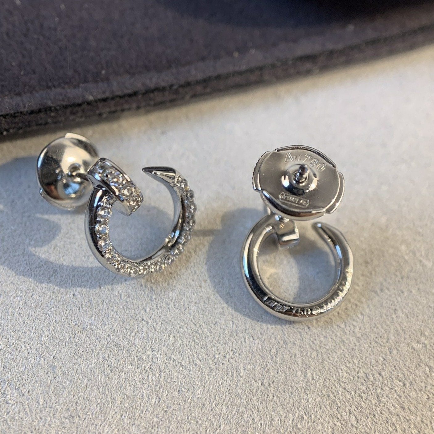 [⭐Glow]JUSTE EARRINGS SILVER DIAMONDS
