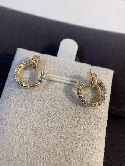 [⭐Glow]JUSTE EARRINGS GOLD DIAMONDS