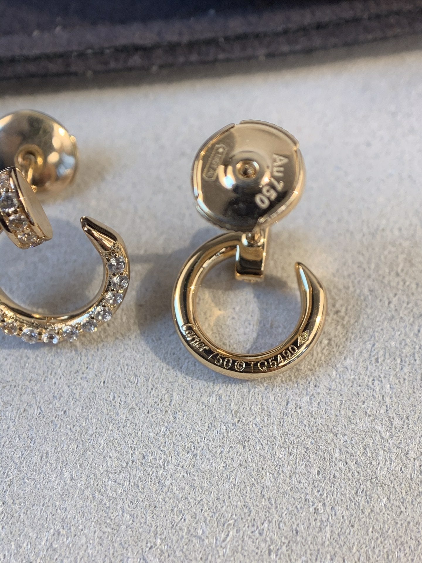 [⭐Glow]JUSTE EARRINGS GOLD DIAMONDS