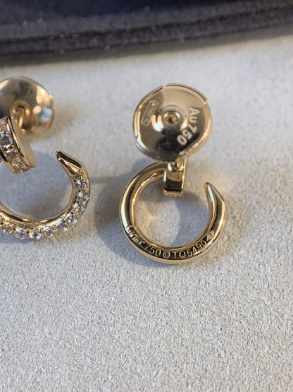 [⭐Glow]JUSTE EARRINGS GOLD DIAMONDS
