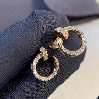 [⭐Glow]JUSTE EARRINGS GOLD DIAMONDS