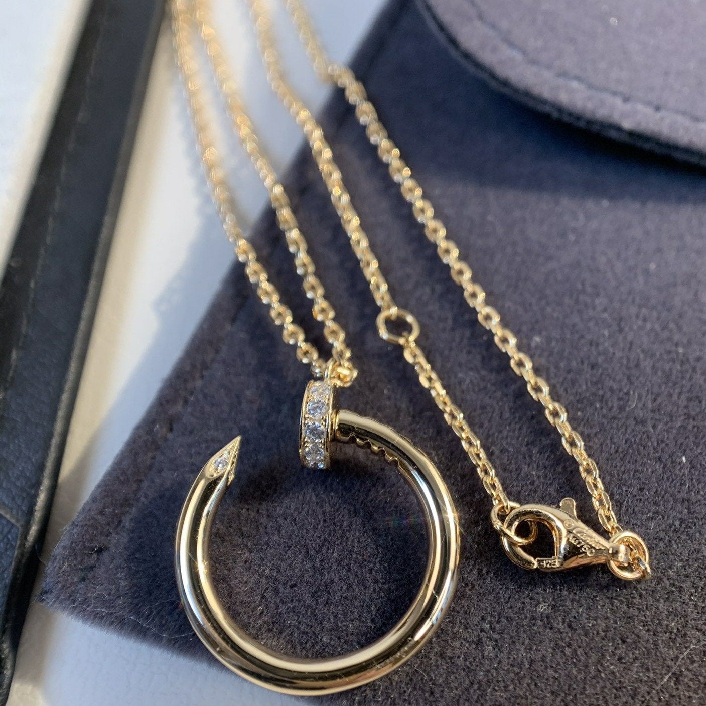 [⭐Glow]JUSTE NECKLACE PINK GOLD