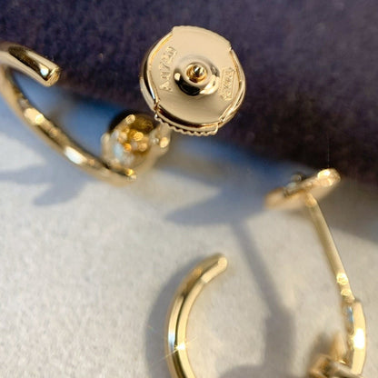 [⭐Glow]JUSTE EARRINGS PINK GOLD