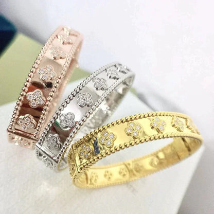 [⭐Glow]CLOVER BRACELET 8MM DIAMONDS
