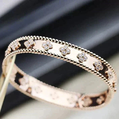 [⭐Glow]CLOVER BRACELET 8MM DIAMONDS