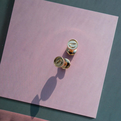 [⭐Glow]LOVE EARRINGS PINK GOLD 10MM