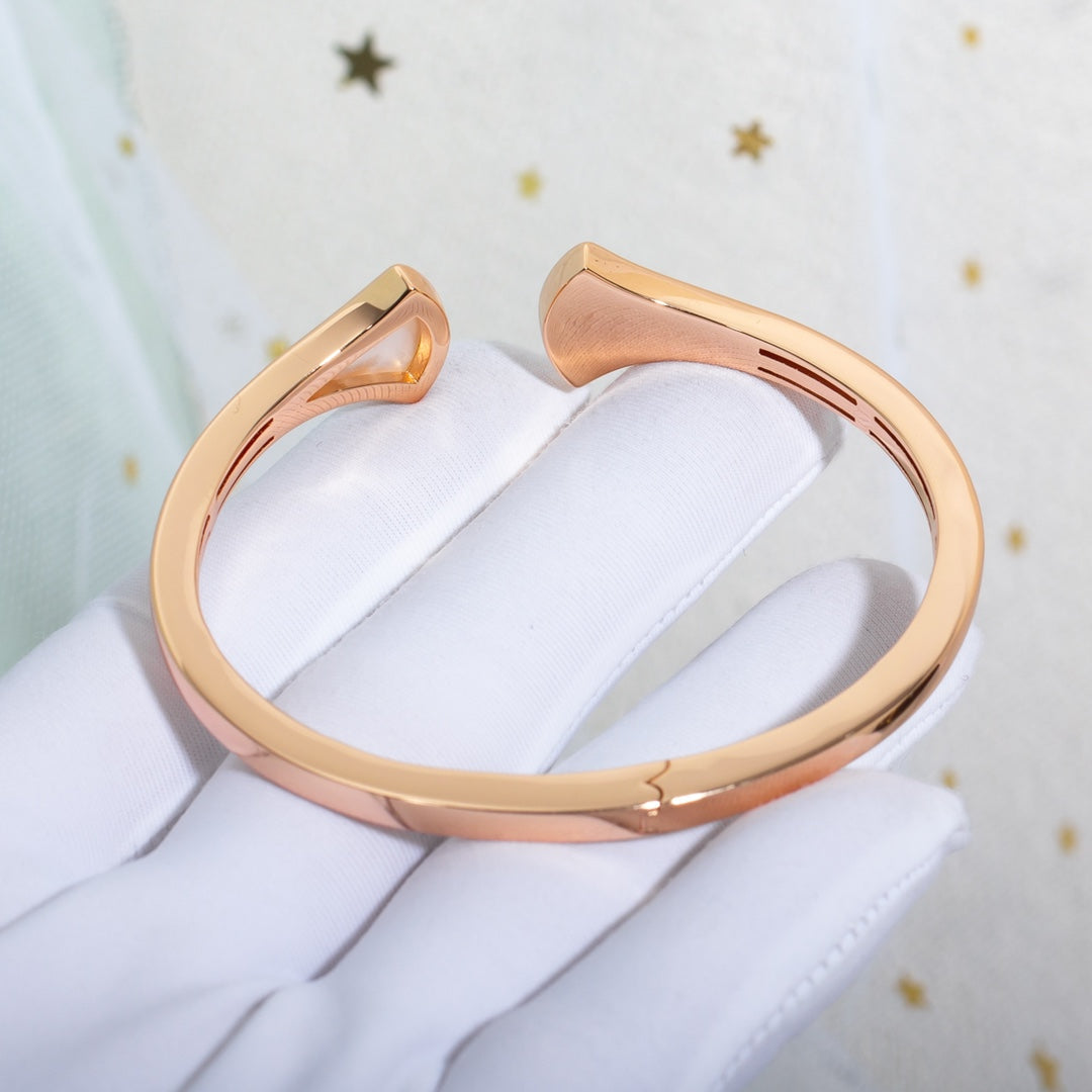 [⭐Glow]DREAM BRACELET OPEN PINK GOLD MOP DIAMOND