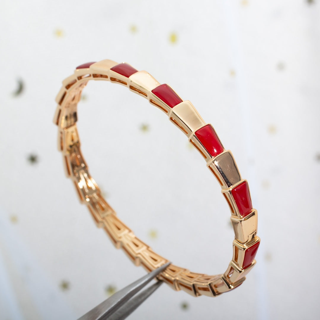 [⭐Glow]SERPENTI BRACELET PINK GOLD RUBELLITE