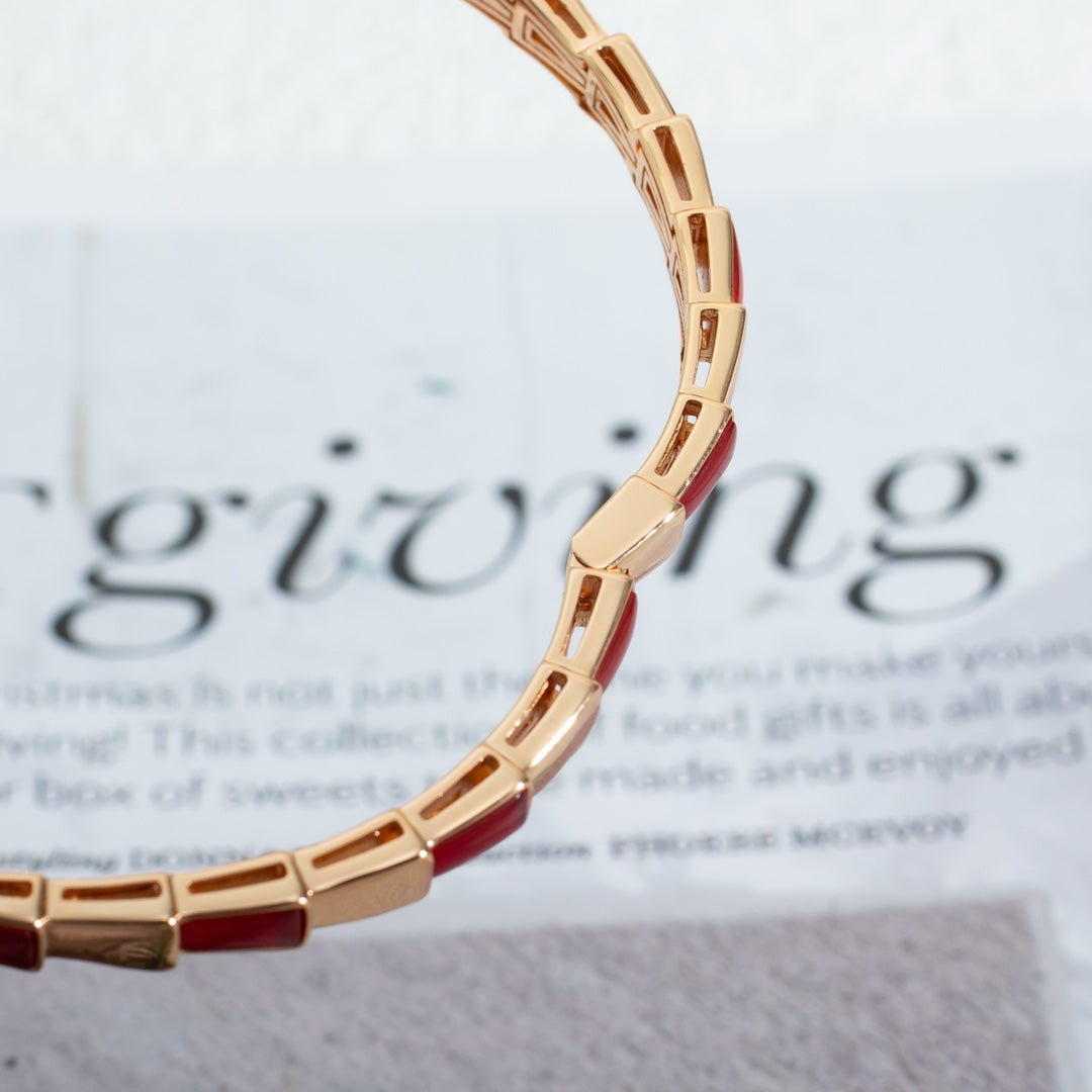 [⭐Glow]SERPENTI BRACELET PINK GOLD RUBELLITE