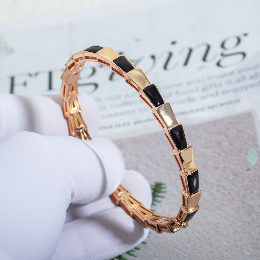 [⭐Glow]SERPENTI BRACELET PINK GOLD ONYX