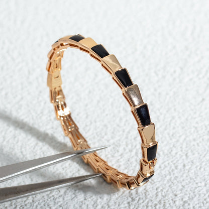 [⭐Glow]SERPENTI BRACELET PINK GOLD ONYX