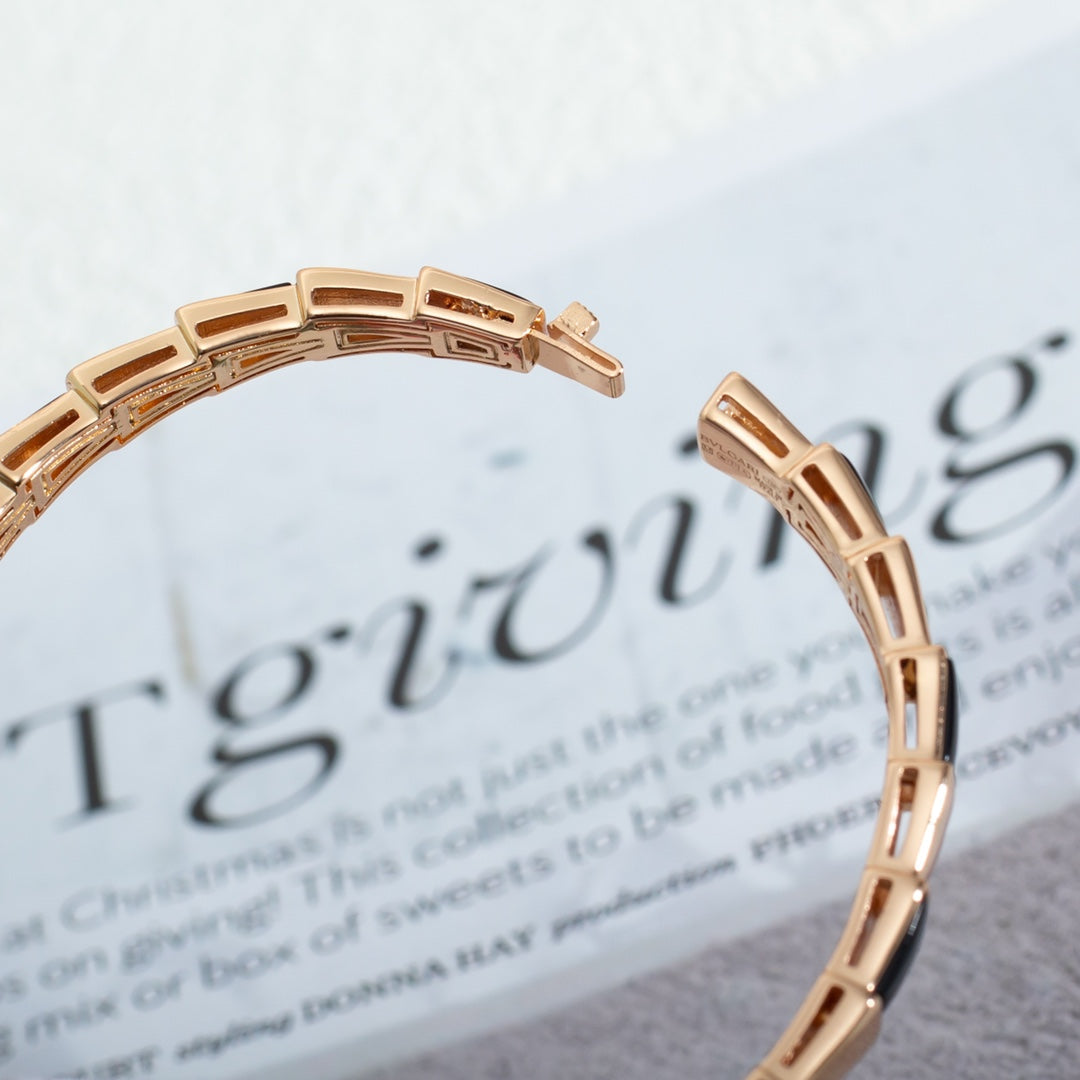 [⭐Glow]SERPENTI BRACELET PINK GOLD ONYX