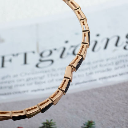 [⭐Glow]SERPENTI BRACELET PINK GOLD ONYX