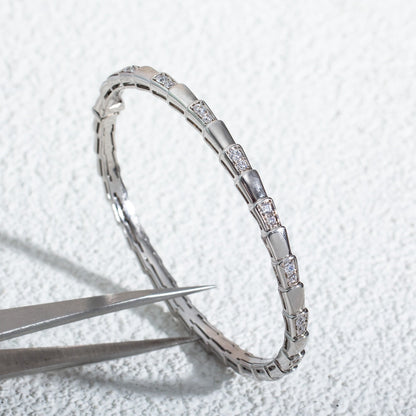 [⭐Glow]SERPENTI BRACELET SILVER DIAMOND