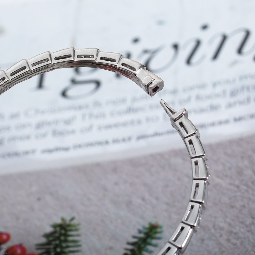 [⭐Glow]SERPENTI BRACELET SILVER DIAMOND