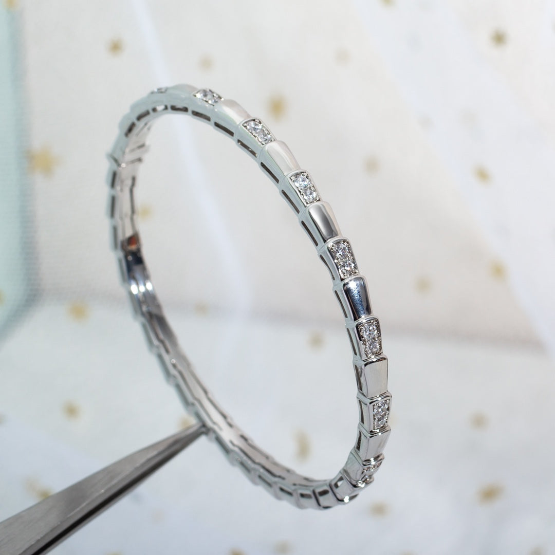 [⭐Glow]SERPENTI BRACELET SILVER DIAMOND