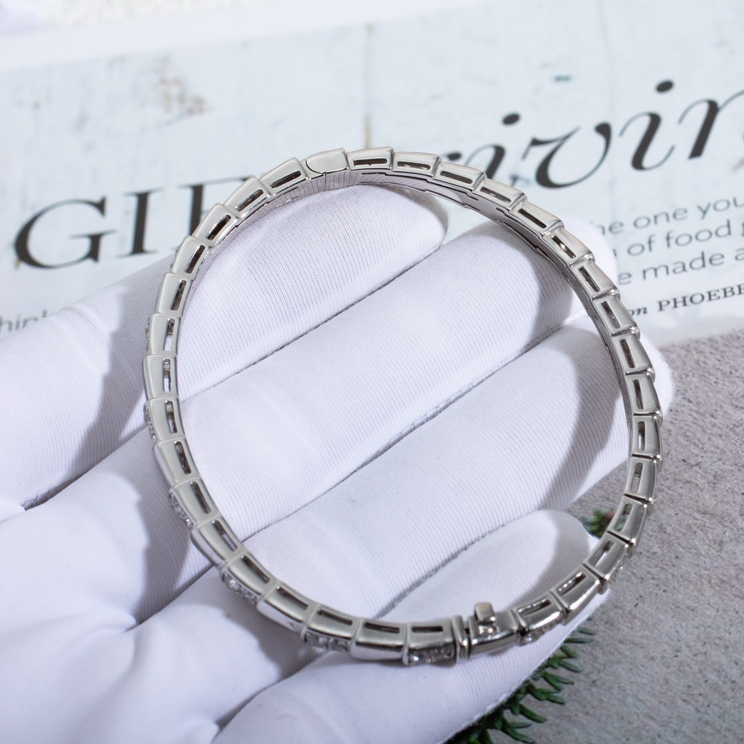 [⭐Glow]SERPENTI BRACELET SILVER DIAMOND