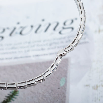 [⭐Glow]SERPENTI BRACELET SILVER DIAMOND