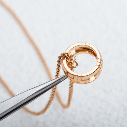 [⭐Glow]PARENTESI NECKLACE PINK GOLD