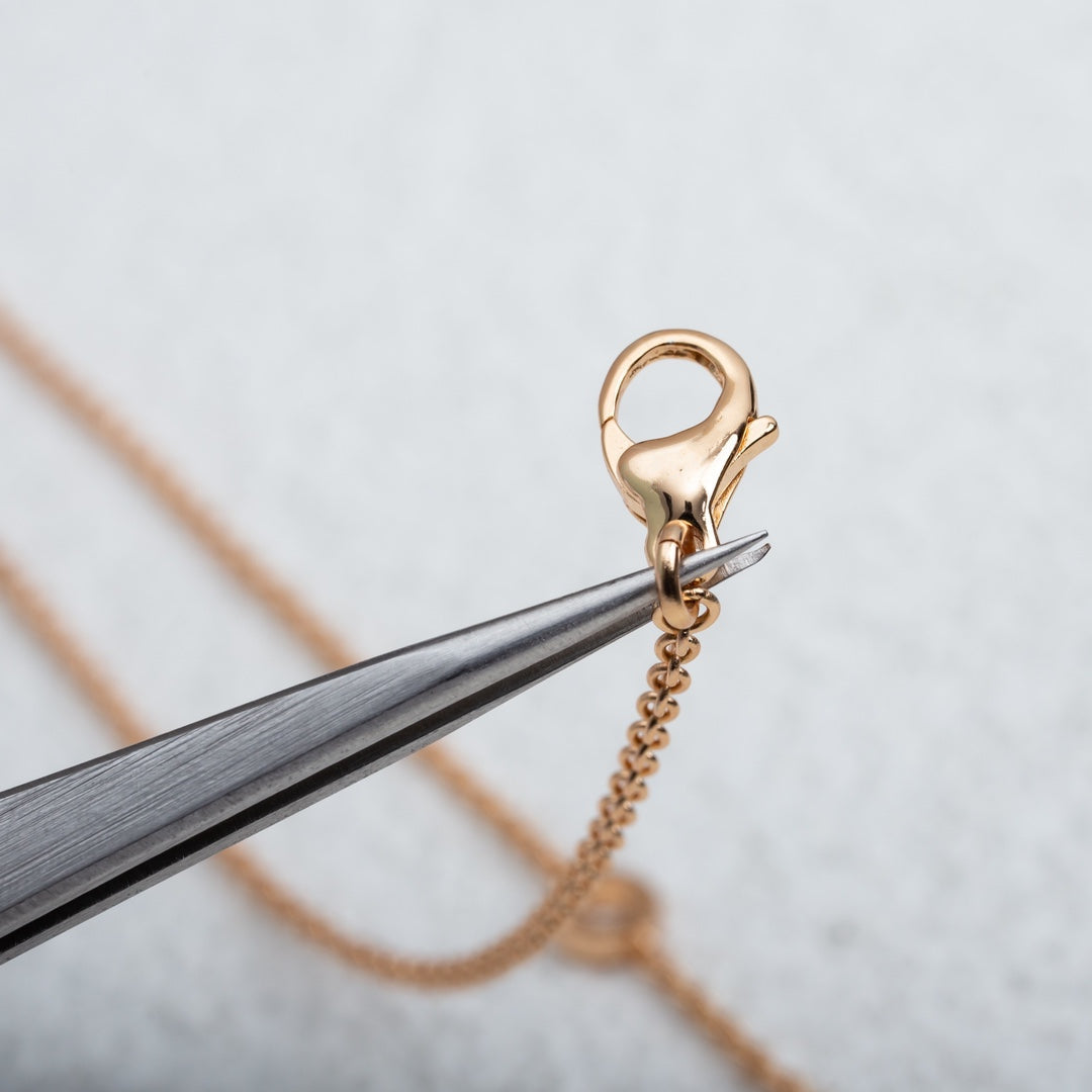 [⭐Glow]PARENTESI NECKLACE PINK GOLD