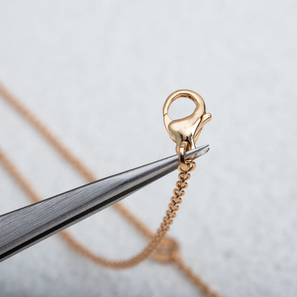 [⭐Glow]PARENTESI NECKLACE PINK GOLD