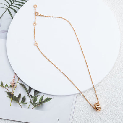 [⭐Glow]PARENTESI NECKLACE PINK GOLD