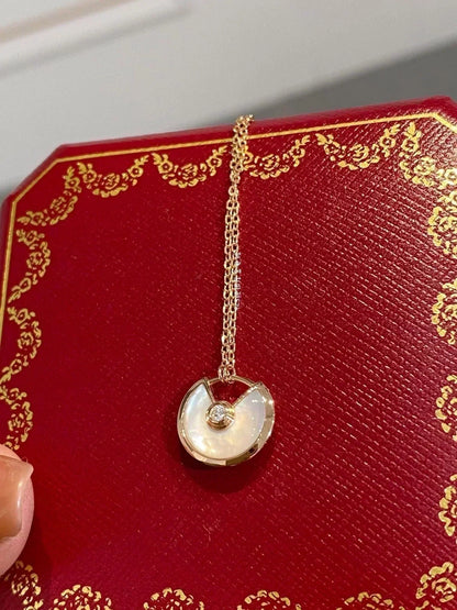 [⭐Glow]AMULETTE ROSE GOLD MOP NECKLACE