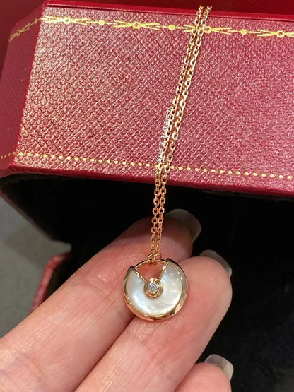 [⭐Glow]AMULETTE ROSE GOLD MOP NECKLACE