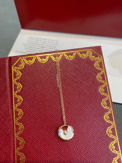 [⭐Glow]AMULETTE ROSE GOLD MOP NECKLACE