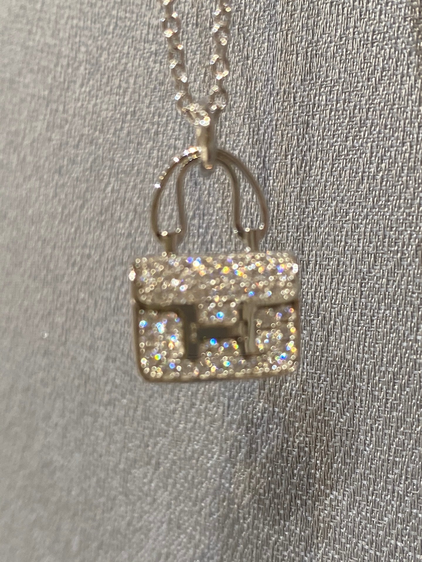 [⭐Glow]CONSTANCE PEDANT DIAMOND NECKLACE