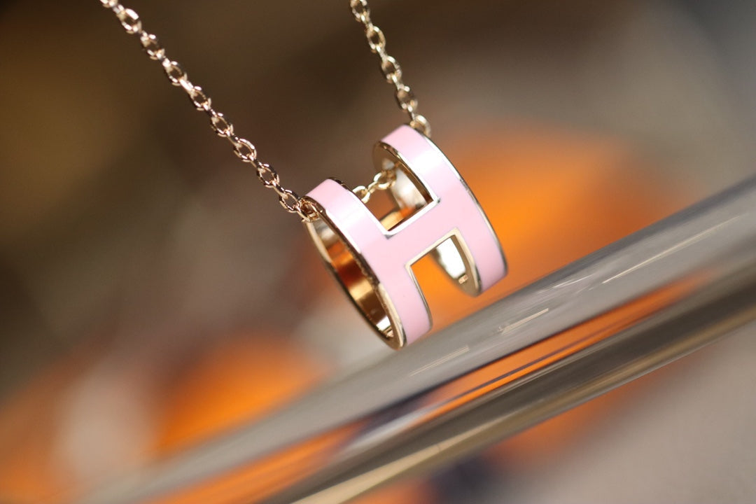 [⭐Glow]POP H PEDANT PINK GOLD
