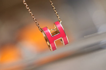 [⭐Glow]POP H PEDANT PINK GOLD