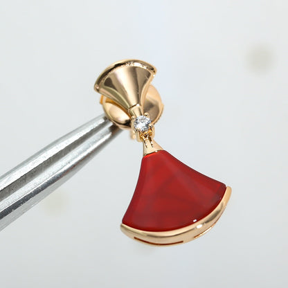[⭐Glow]DREAM Carnelian PINK GOLD EARRINGS