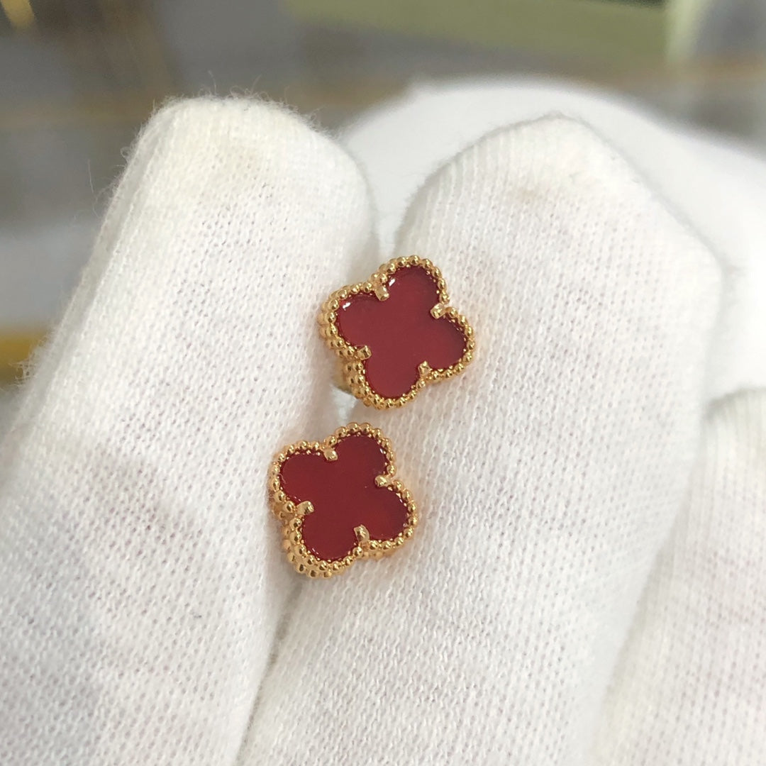 [⭐Glow]CLOVER MINI GOLD EARRINGS