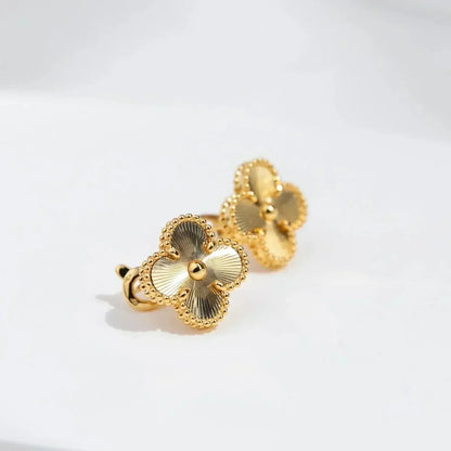 [⭐Glow]CLOVER MEDIUM 1 MOTIFS LASER EARRINGS