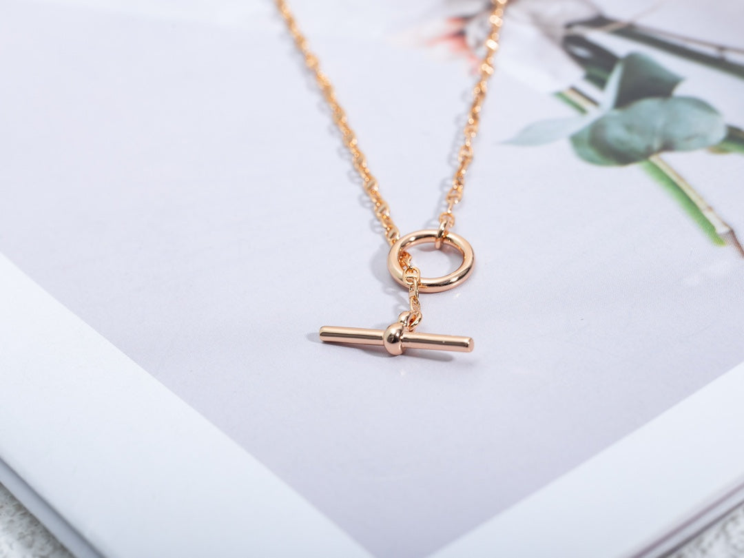 [⭐Glow]ECHAPPEE NECKLACE PINK GOLD