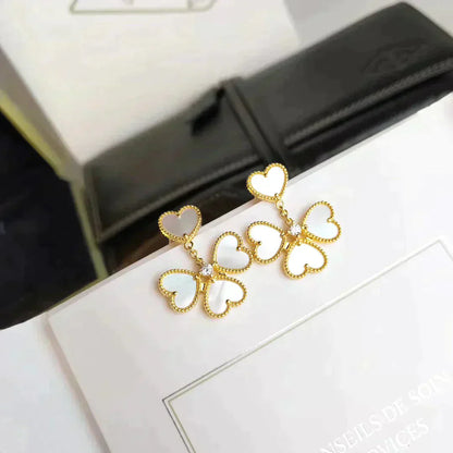 [⭐Glow]CLOVER SWEET WHITE MOP EARRINGS